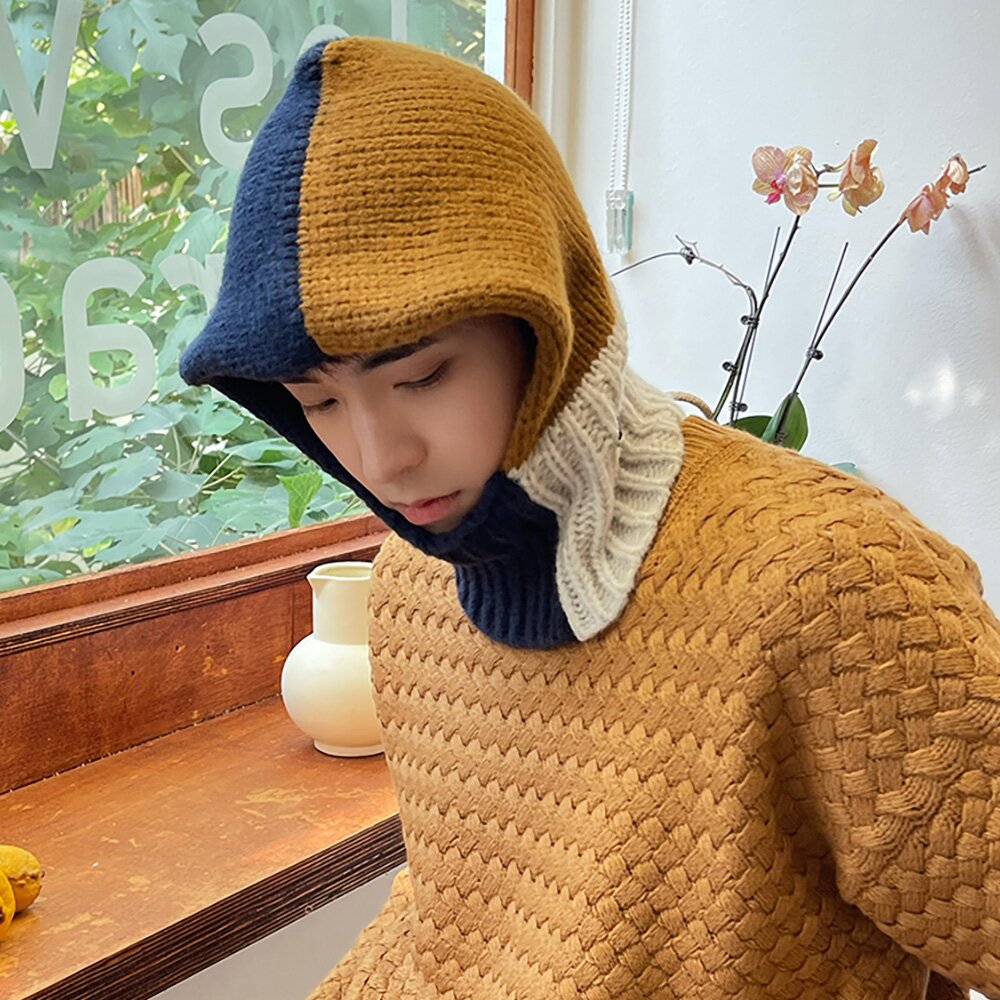 CARA PARK 울니트 바라클라바 23FW 네이비
