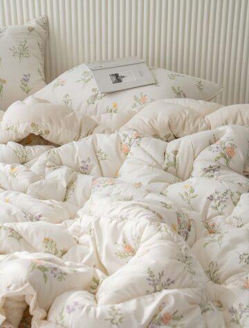 로미오 소프트 세미마이크로   프릴  차렵이불 사계절(S)  베이지소프트하고 가벼운 촉감의  소재화사한 프릴 디테일