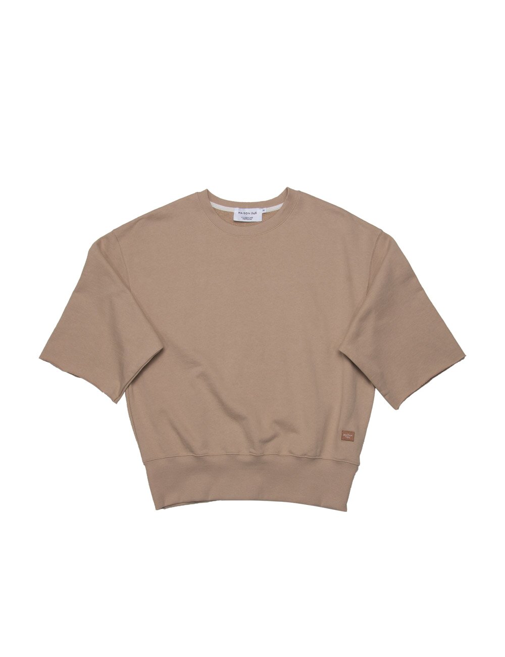246 MARS SHOULDER POINT SWEATSHIRT_SAND BROWN
