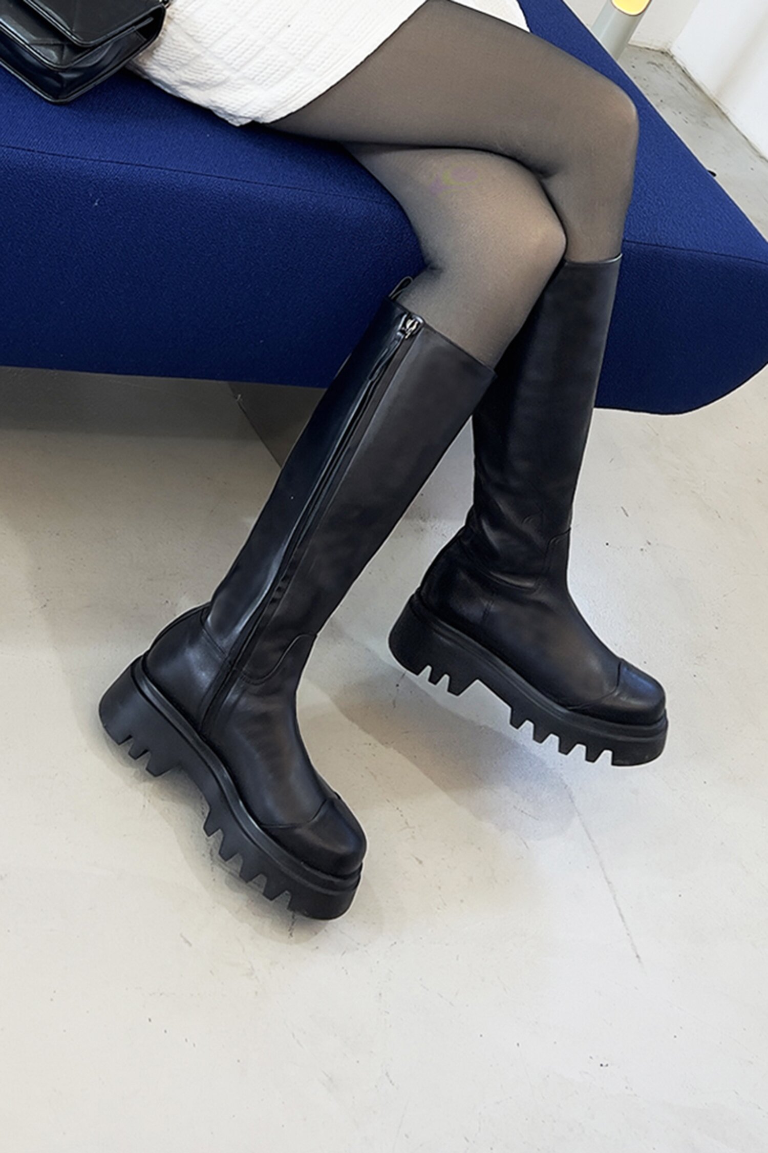 Theo Long Boots Leather Black