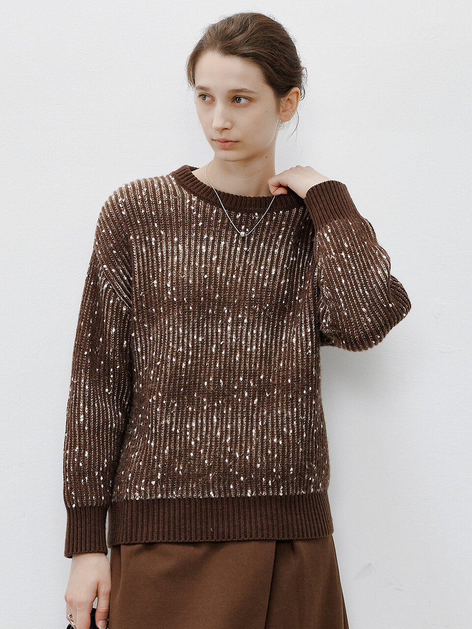 TG_Hazy snow dot sweater