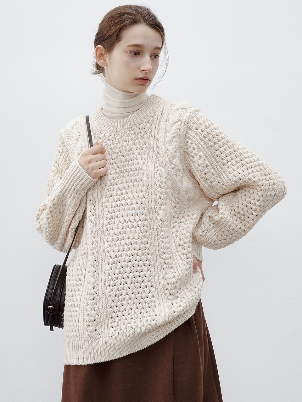TG_Multi-stitch cable sweater_IVORY
