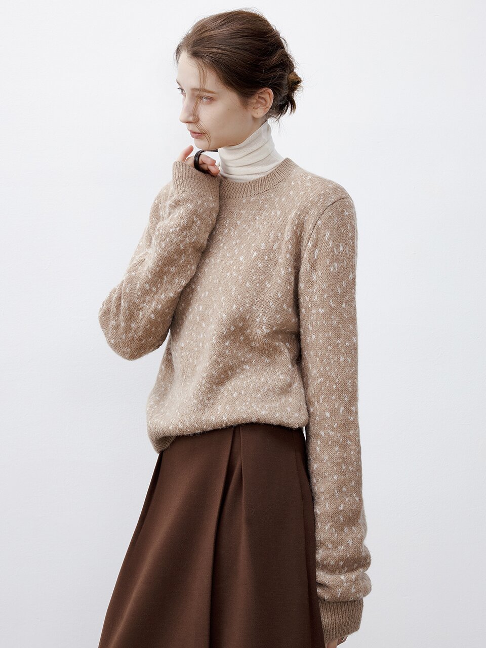 TG_Snowspot mohair wool-blend sweater