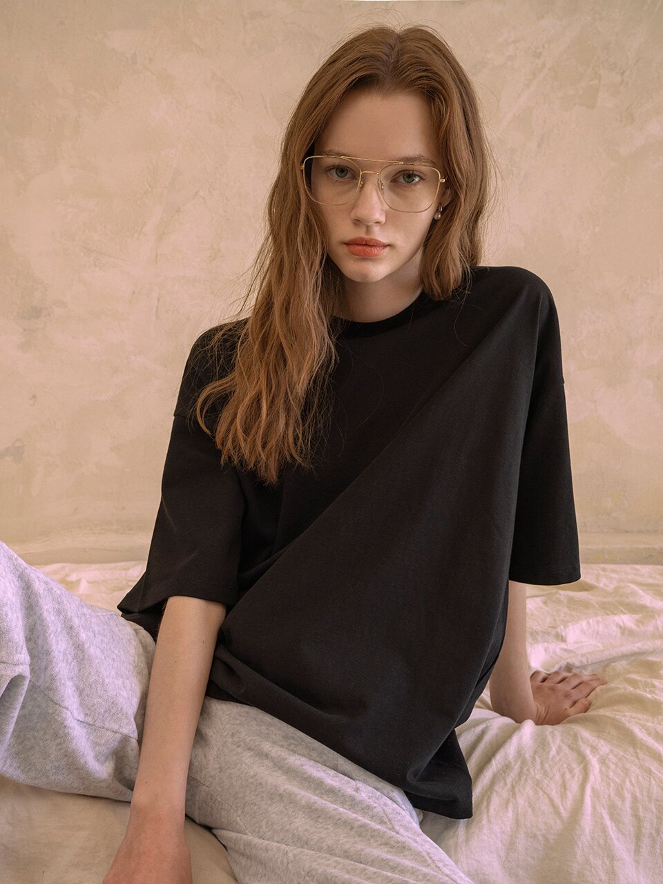 A3414 Boyfriend T-shirt_Black