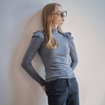 SLIMMING TURTLENECK T-SHIRT - GREY
