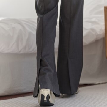 [레이허] Straight Slit Slacks_Grey