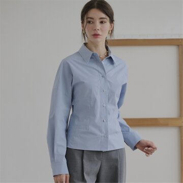 [레이허] Rooming Blouse II_Ash Blue