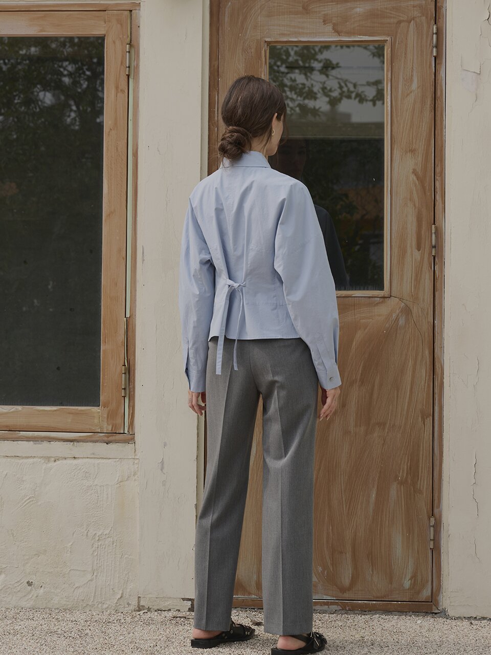 [레이허] Rooming Blouse II_Ash Blue