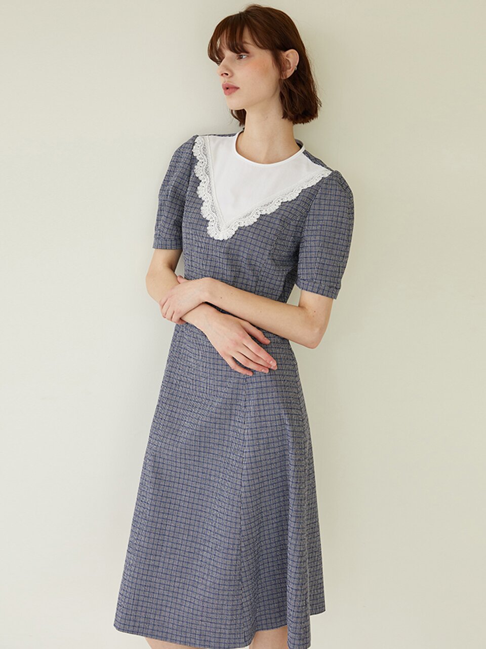 [에프코코로미즈] color P princess line dress NA