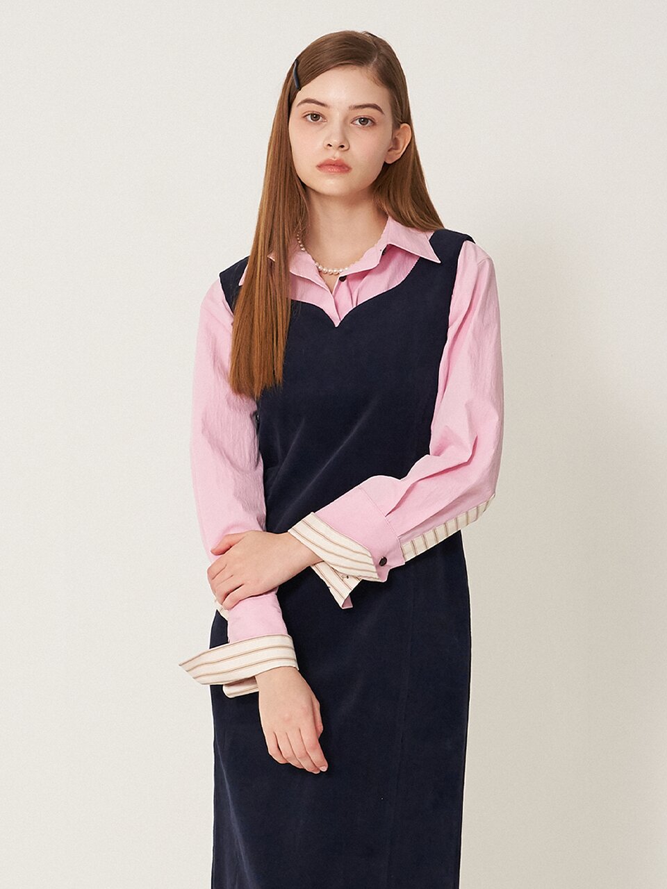 [에프코코로미즈] coco wide cuffs shirt PK