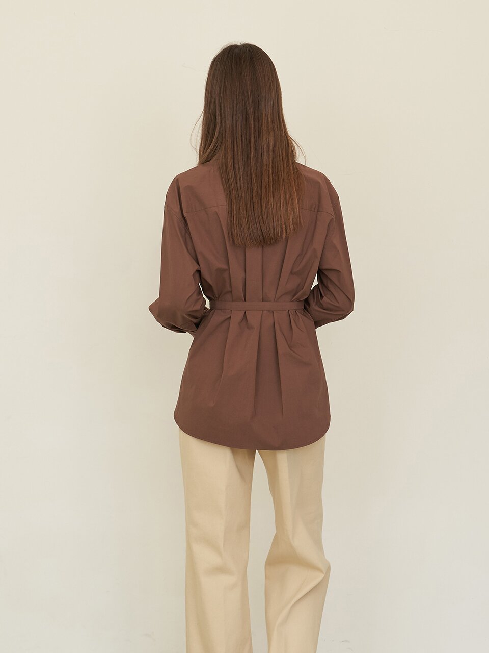 [에프코코로미즈] coco karin cotton shirt BR