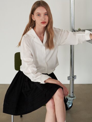 [에프코코로미즈] tailored raglan blouse WH