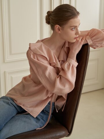 [에프코코로미즈] coco romantic frill blouse AP