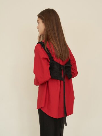 [에프코코로미즈] coco romantic bustier BK