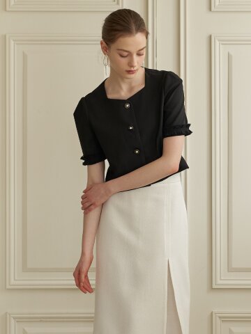 [에프코코로미즈] lilibet romantic jacket BK