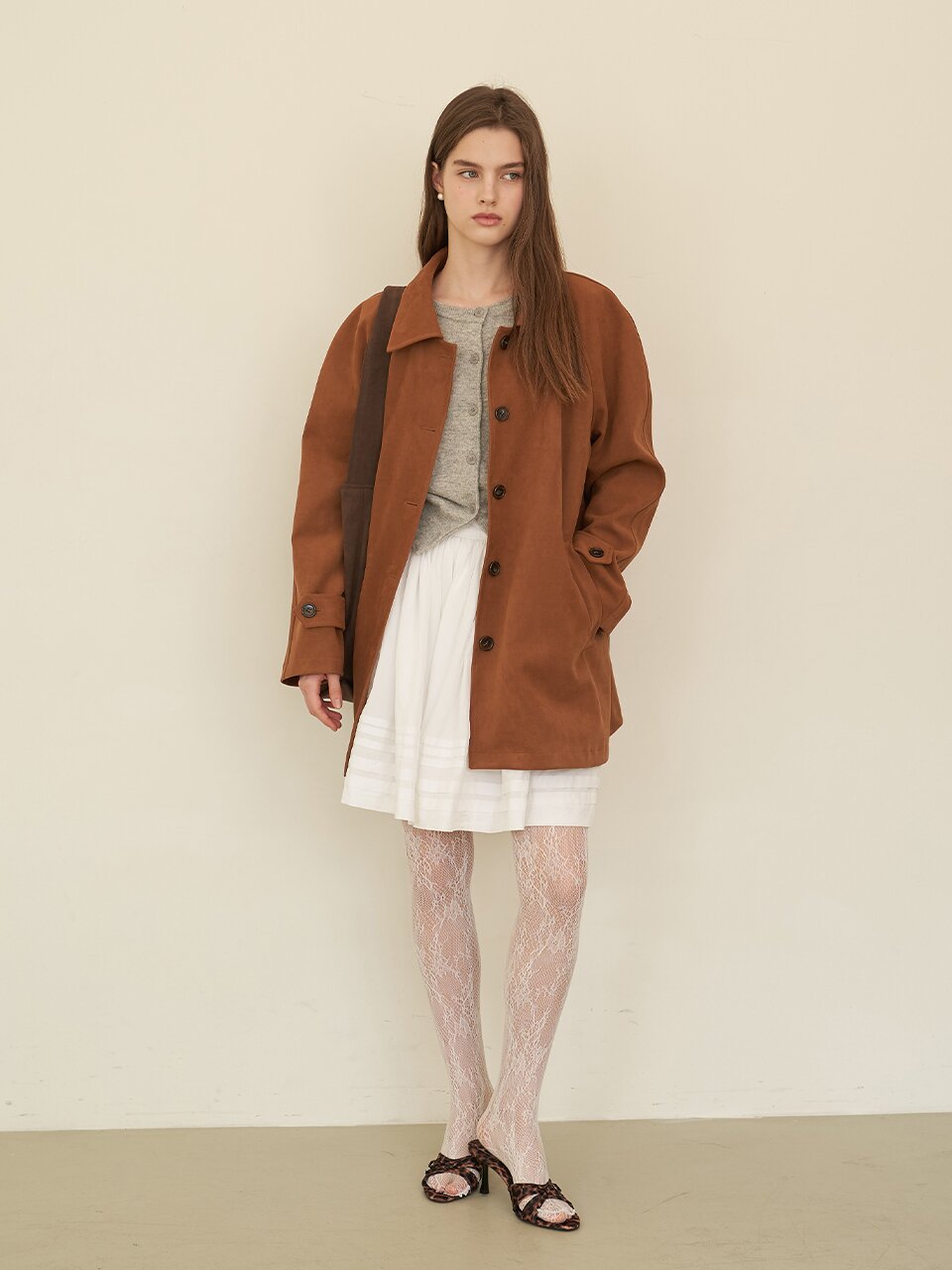 [에프코코로미즈] coco raglan fake suede jacket CA