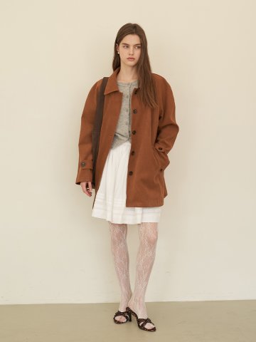 [에프코코로미즈] coco raglan fake suede jacket CA