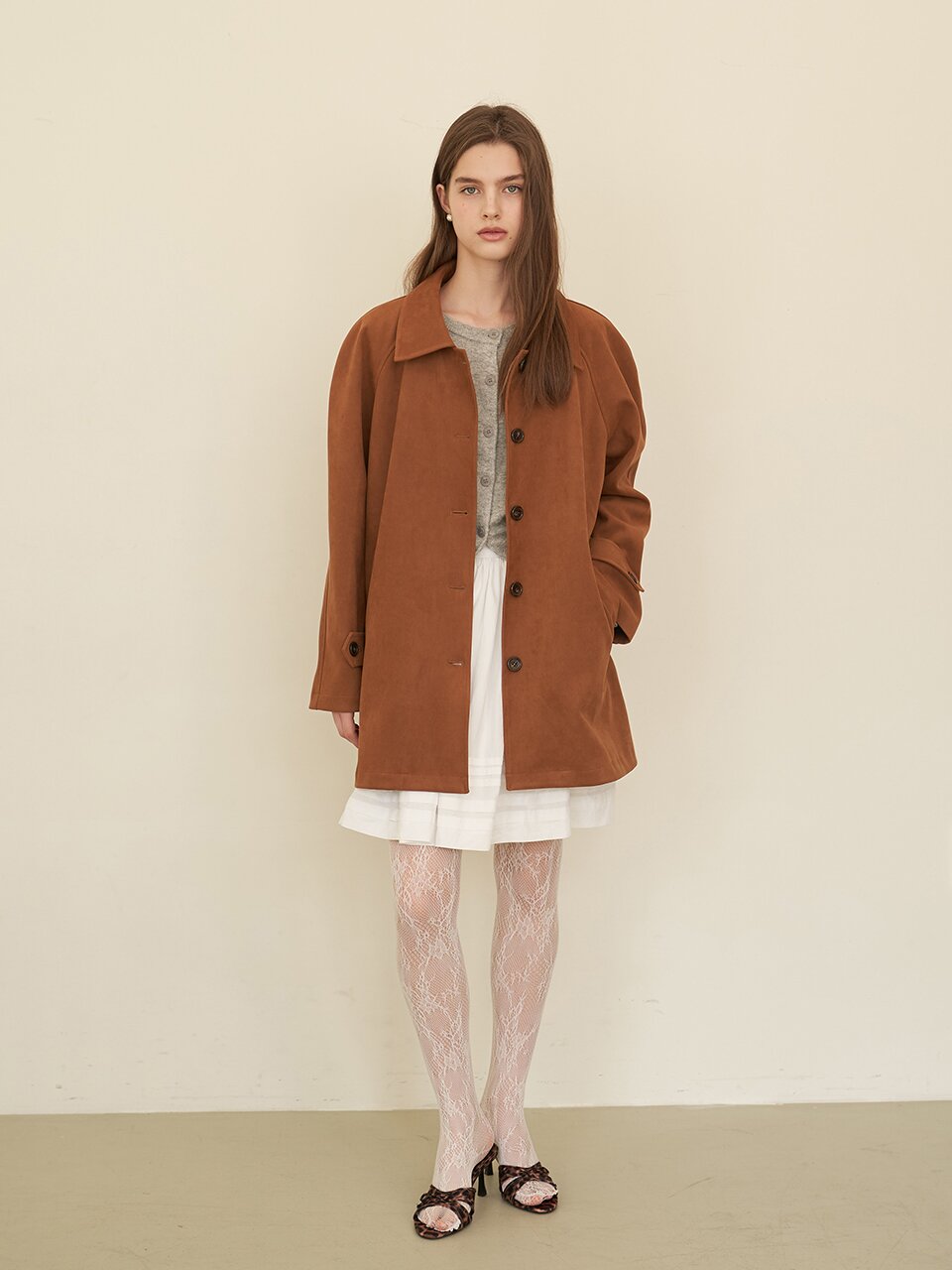 [에프코코로미즈] coco raglan fake suede jacket CA