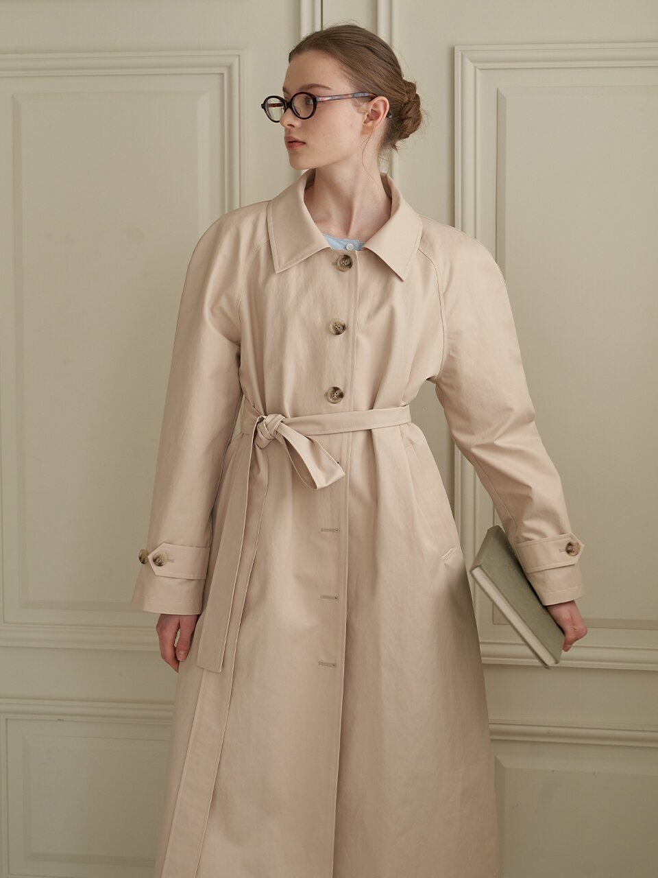 [에프코코로미즈] 24 coco long trench coat YB
