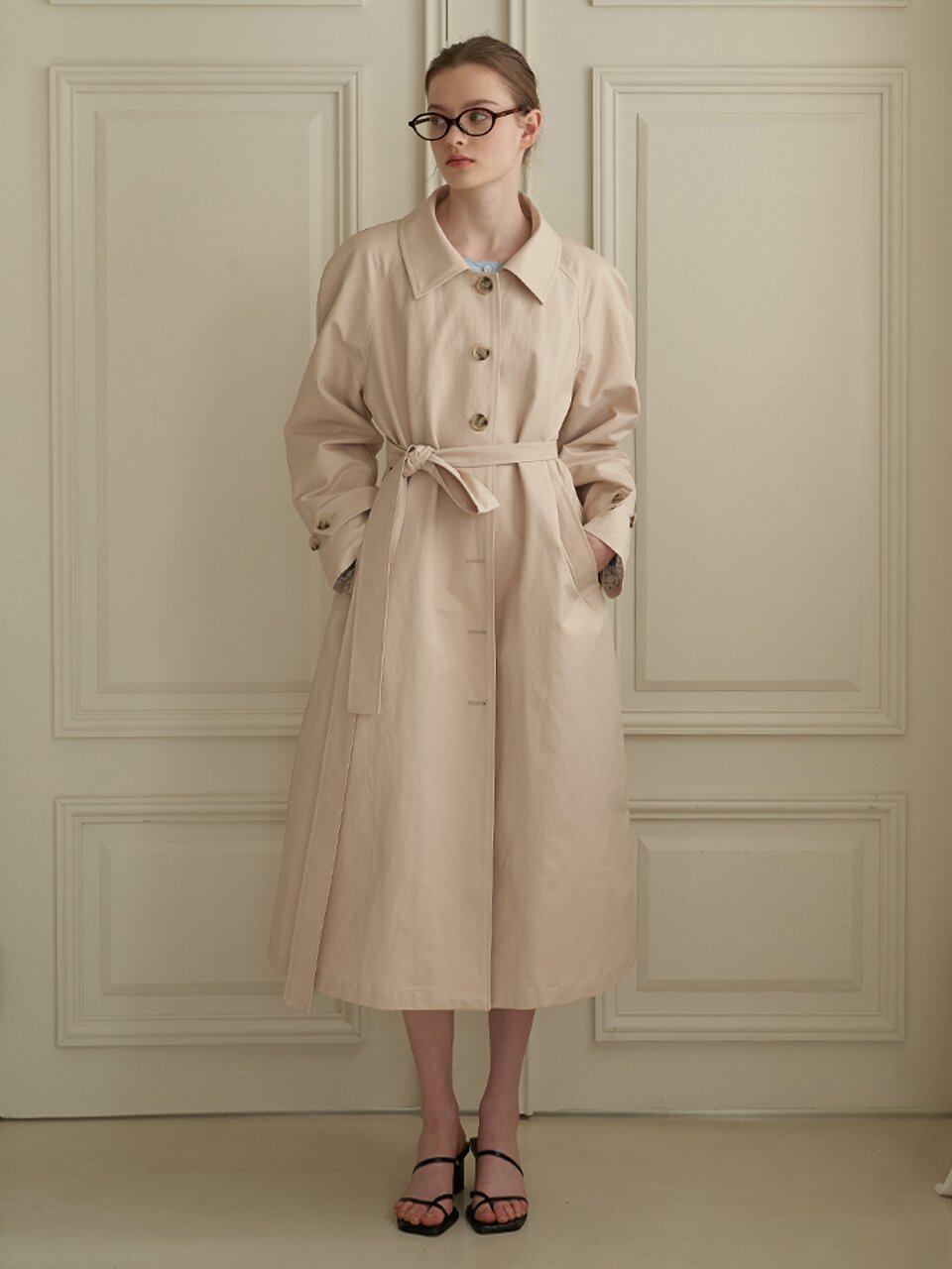 [에프코코로미즈] 24 coco long trench coat YB