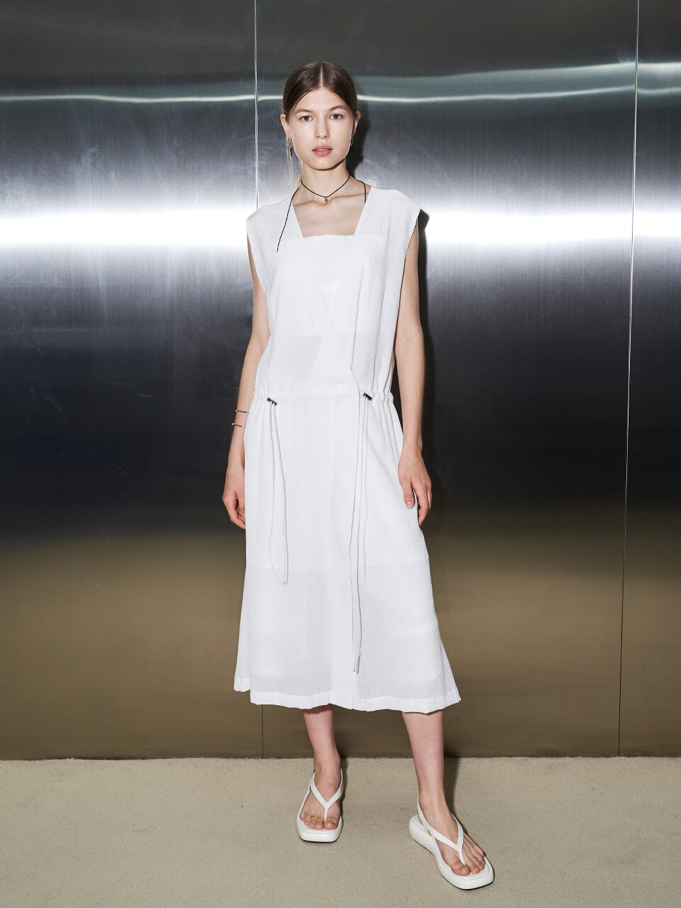 [와이제이] SUMMER WRAP ONE PIECE_WHITE