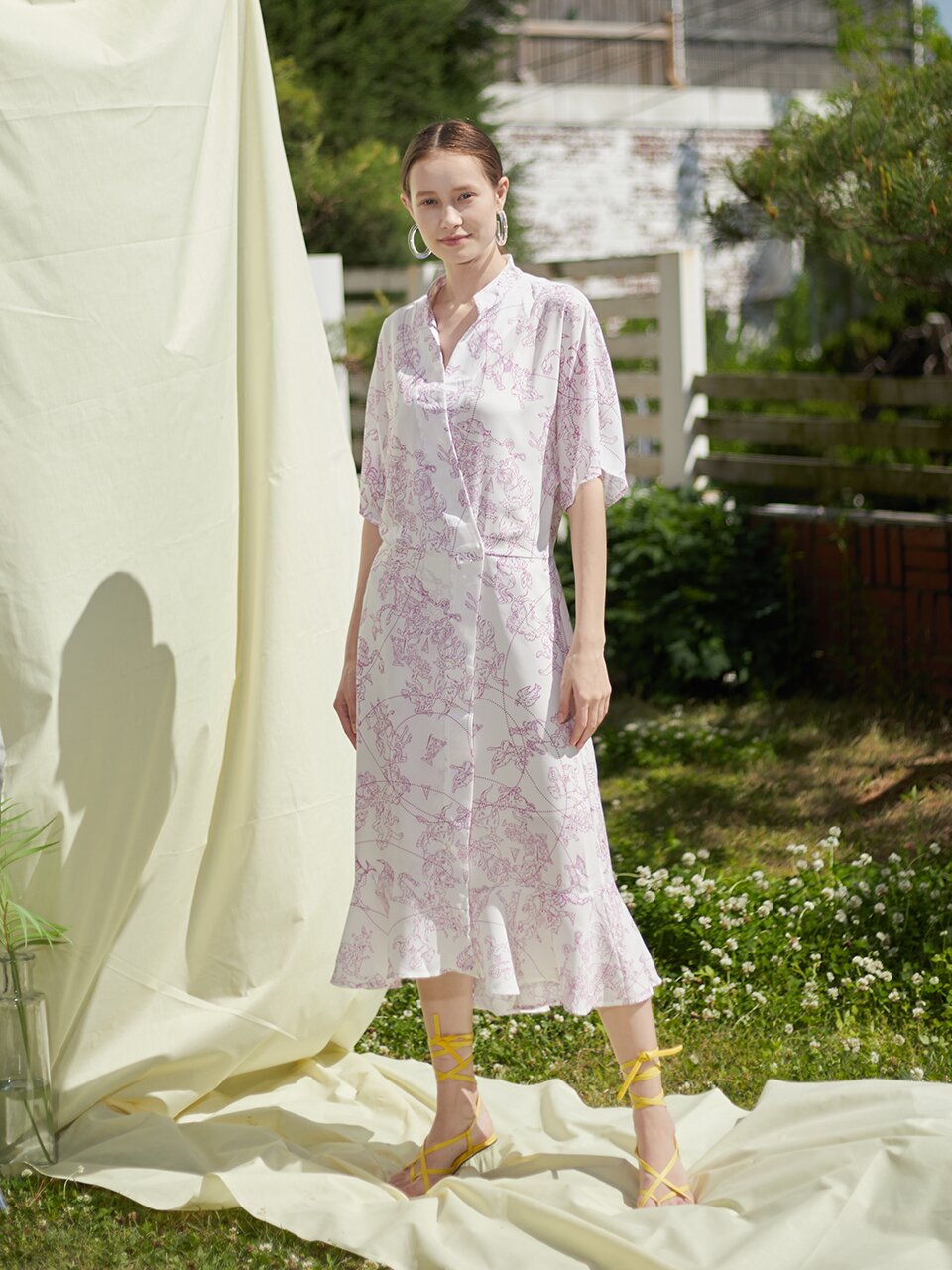 [와이제이] AETHER WRAP ONE PIECE _ PINK
