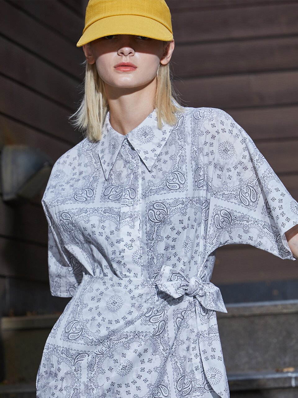 [와이제이] BANDANA WRAP ONEPIECE_WHITE