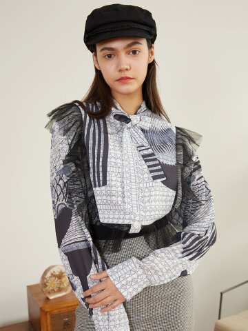 [와이제이] PHILO RUFFLE BLOUSE