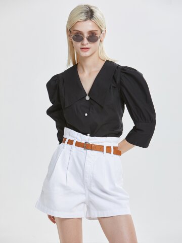 [와이제이] BLACK ANNE F. BLOUSE