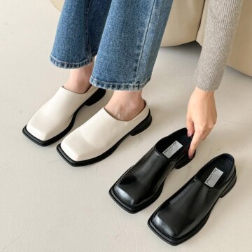 에브리데이 ED2421 그랑빌 스퀘어토 미니멀 뮬