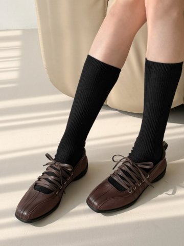 에브리데이 ED2422 베르그 레트로 스티치 레이스업 스니커즈