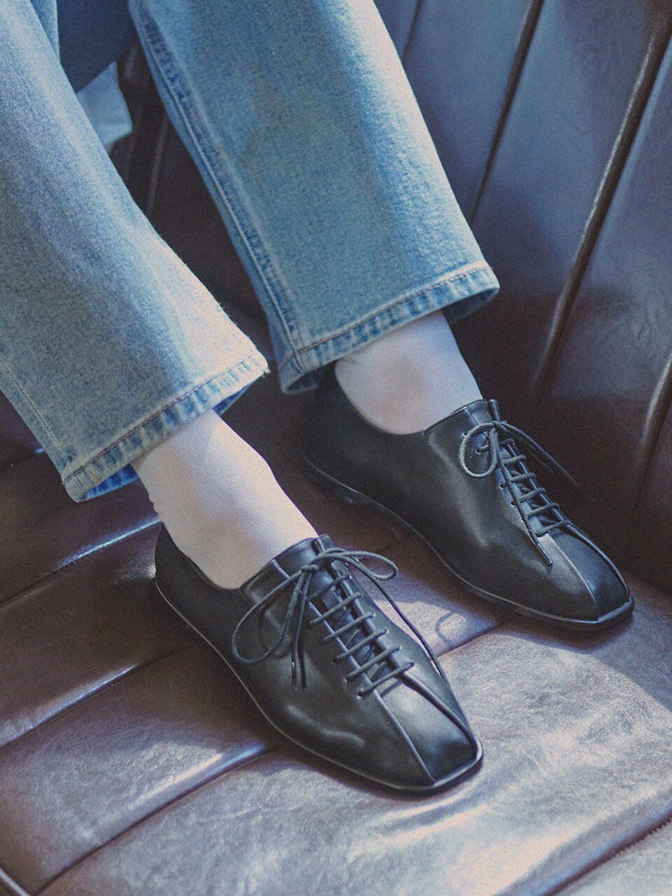 FL3324 윌로 레이스업 더비 블랙