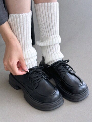 에브리데이 ED2406 툴루즈 키높이 통굽 더비구두