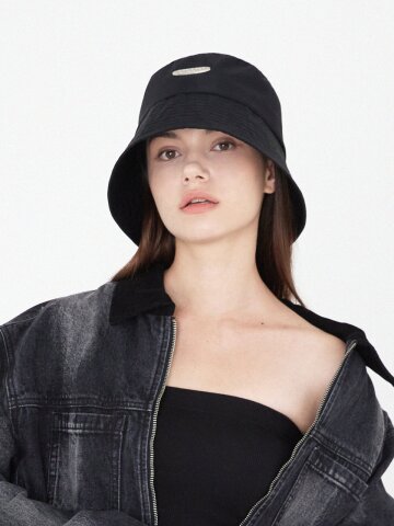 에션셜 실버 버튼 폴리 딥다운 버킷햇 4color