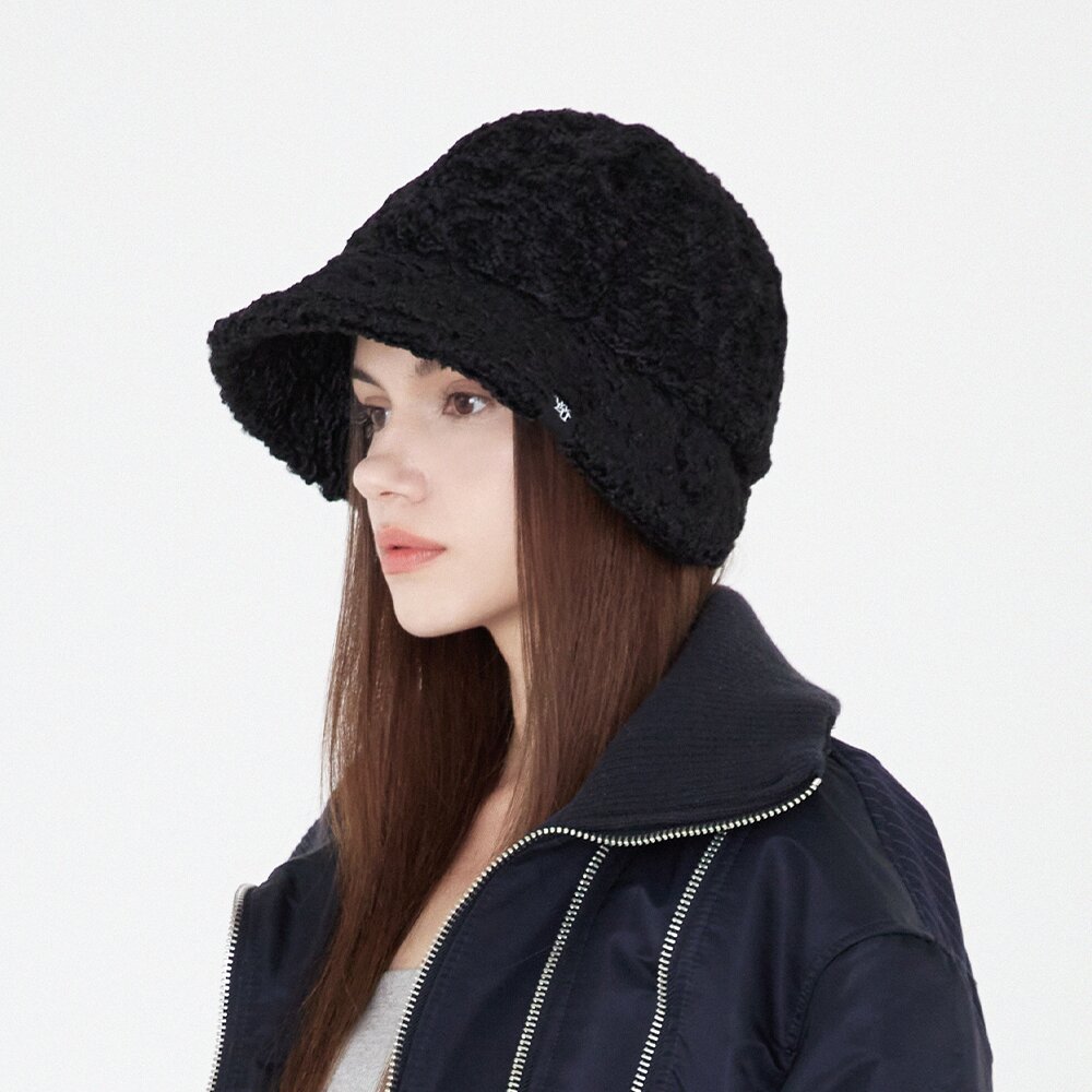루시다 블랙 라벨 양털 부클 보닛햇 4color