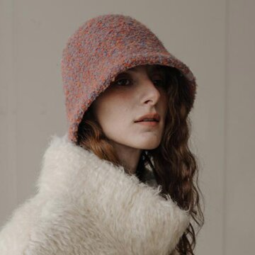 어클렛 부클 울라이크 버킷햇 오렌지/스카이