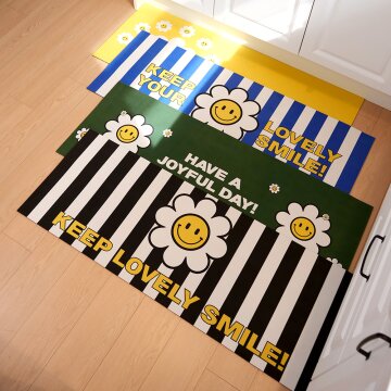 포시엘라 빨아쓰는 규조토 주방 매트 키친 싱크대 매트 데이지 120x45