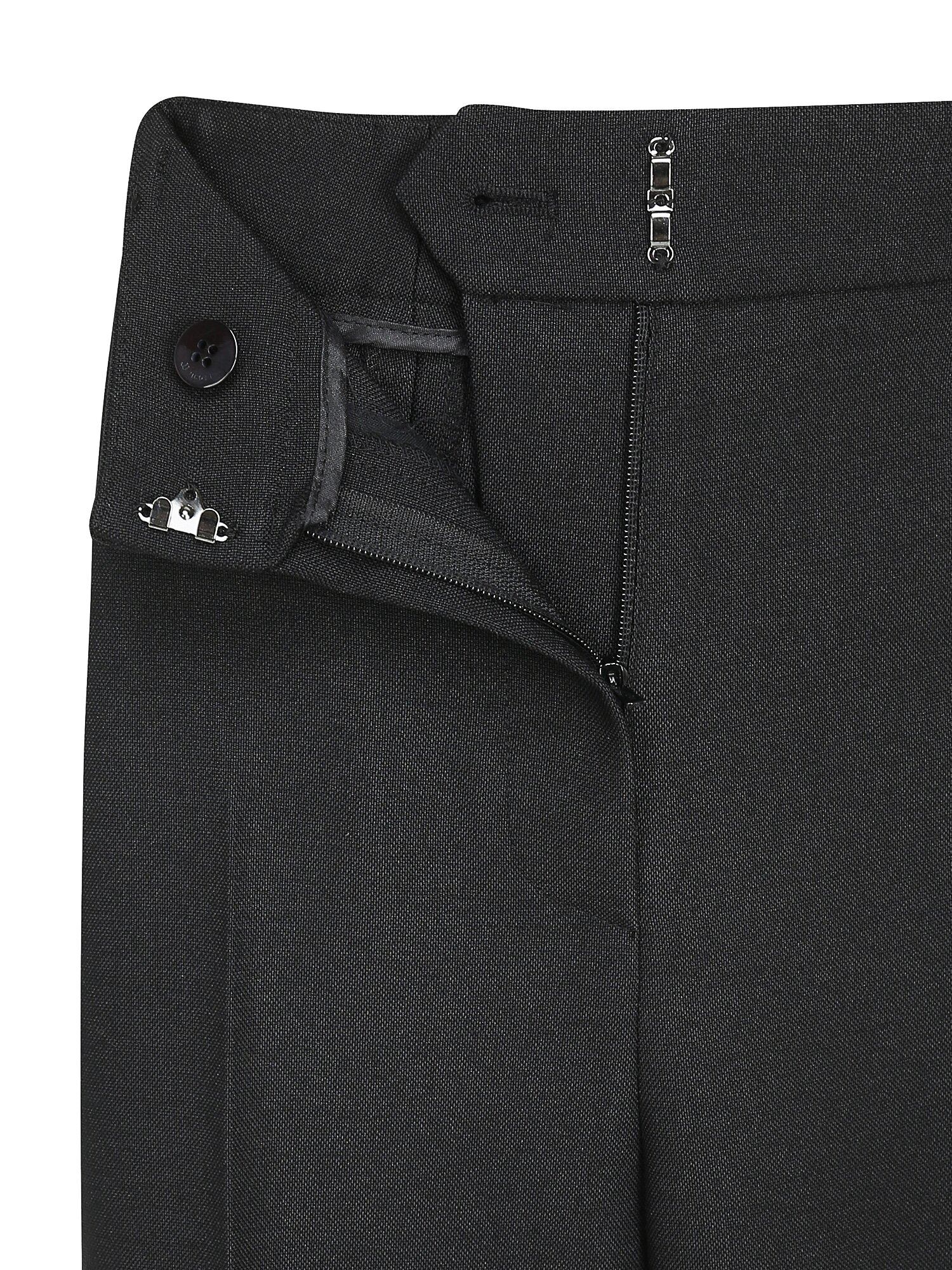슬릿 와이드 일자핏 팬츠 (BLACK)