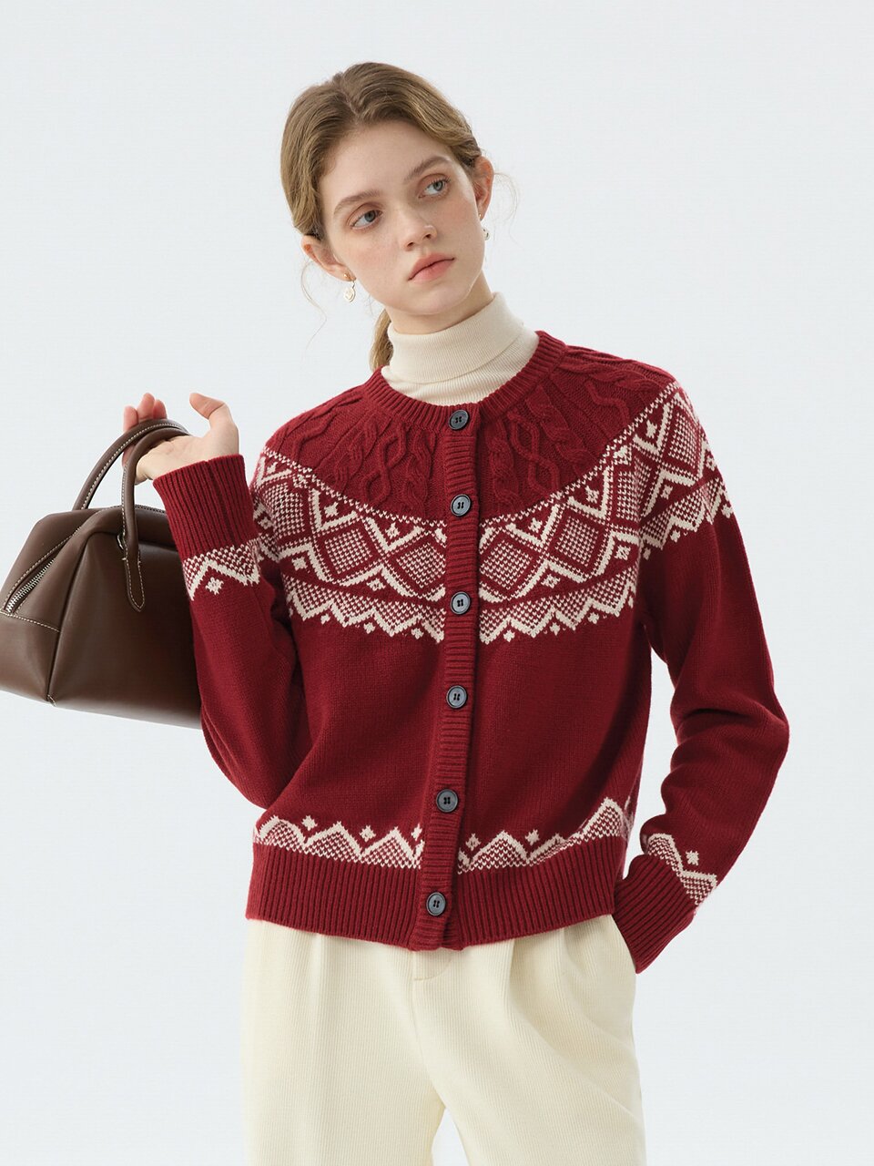 WD_Diamond cable cardigan