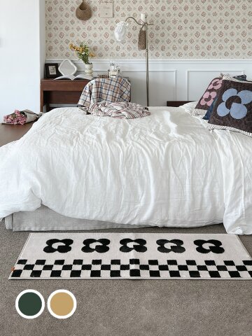 체커 지아트 자카드 주방매트