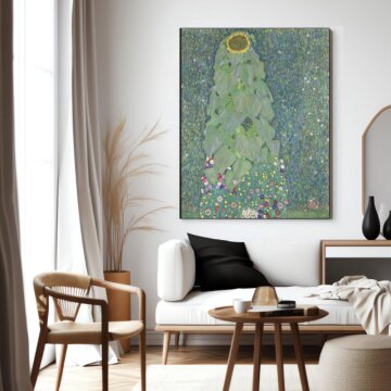 심플 프레임 인테리어 그림액자 명화 클림트 해바라기 D-2