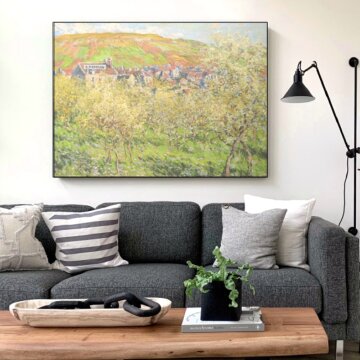 심플 프레임 인테리어 그림액자 명화 모네 꽃핀 사과나무