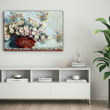 심플 프레임 인테리어 그림액자 명화 모네 국화