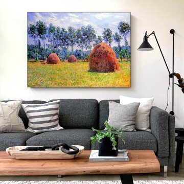 심플 프레임 인테리어 그림액자 명화 모네 건초더미