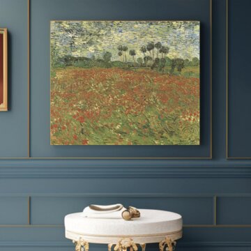 심플 프레임 인테리어 그림액자 명화 고흐 양귀비 들판