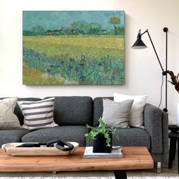 심플 프레임 인테리어 그림액자 명화 고흐 아이리스가 있는 아를의 풍경