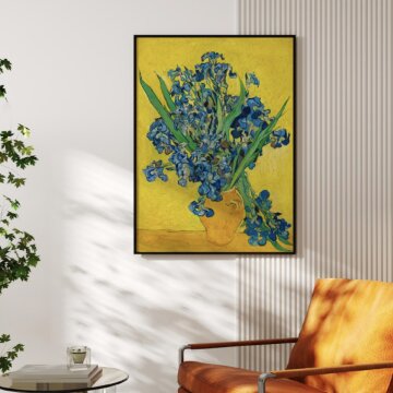 심플 프레임 인테리어 그림액자 명화 고흐 붓꽃