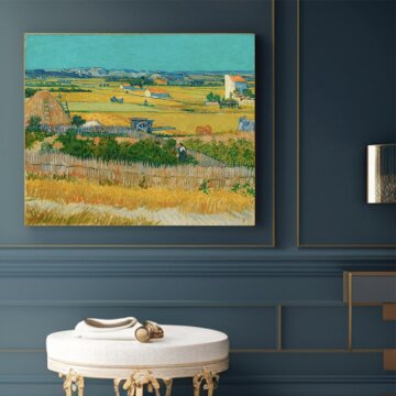 심플 프레임 인테리어 그림액자 명화 고흐 라크로의 추수