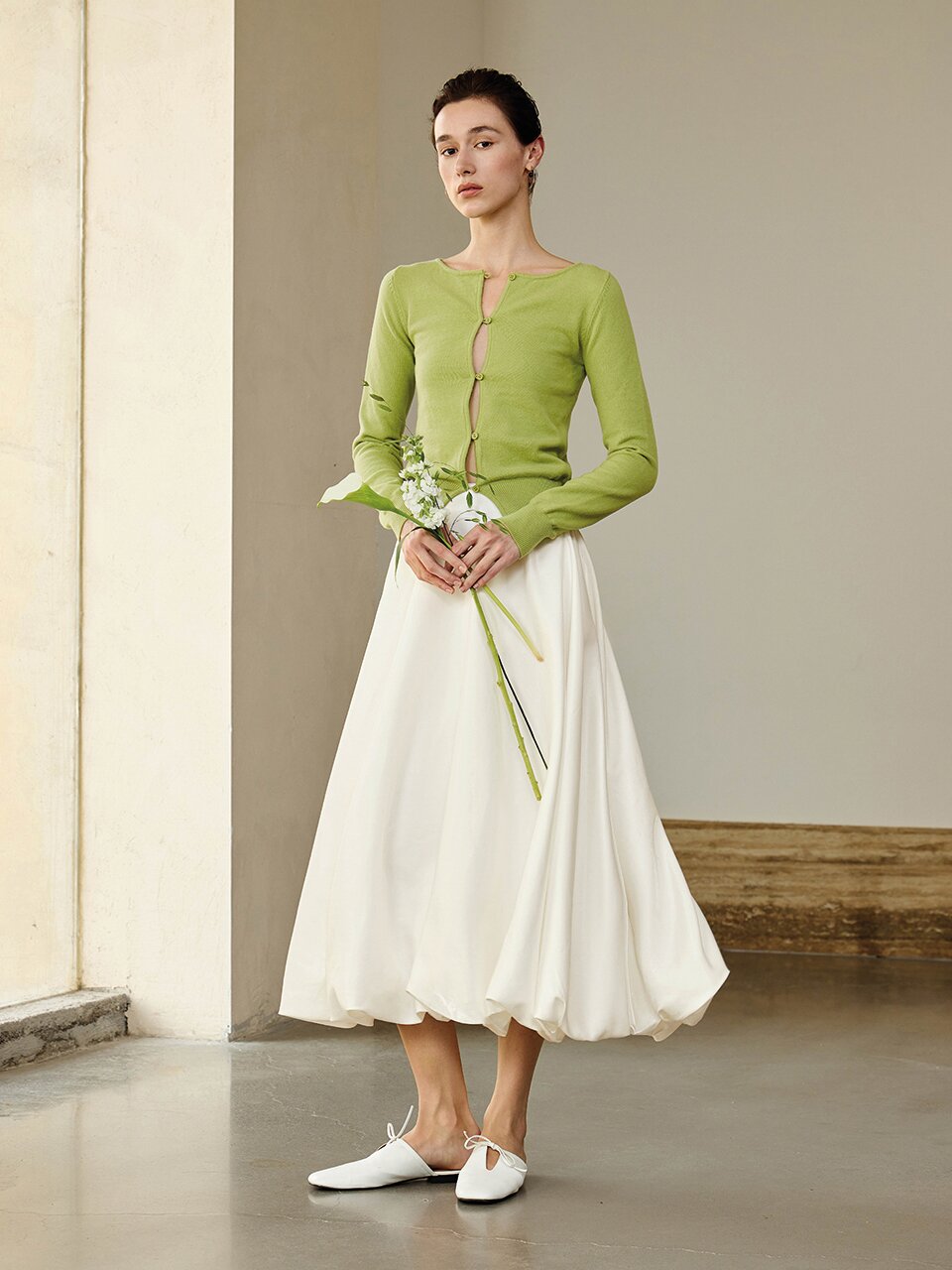 YY_Satin bud skirt_3 color