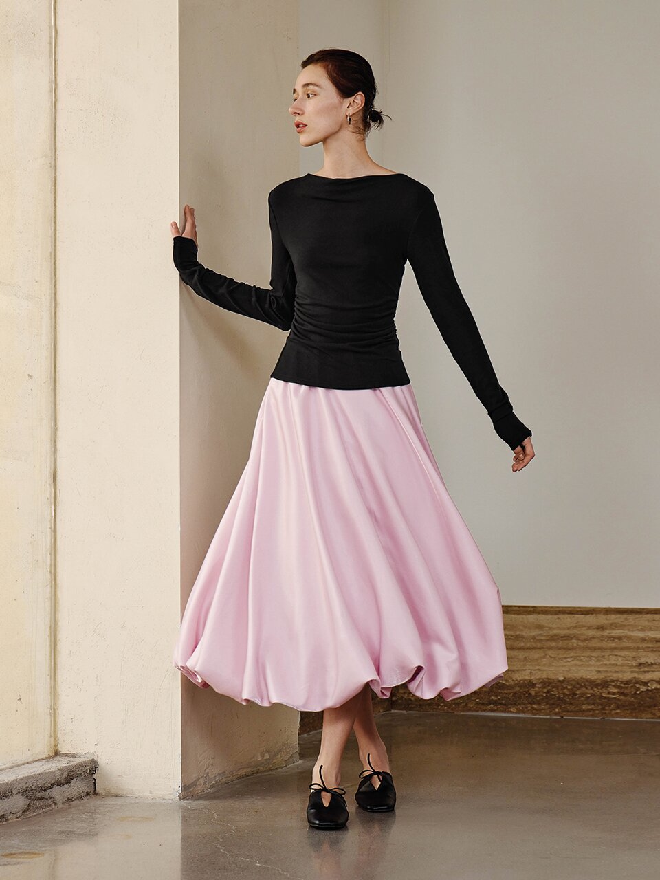 YY_Satin bud skirt_3 color